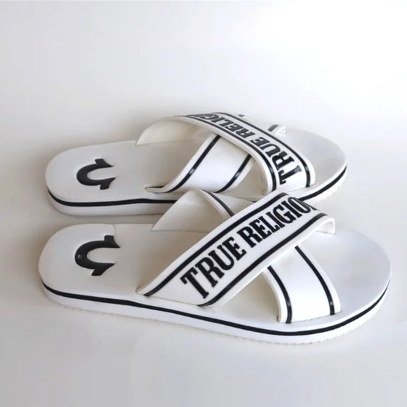 True religion slide sandals on sale